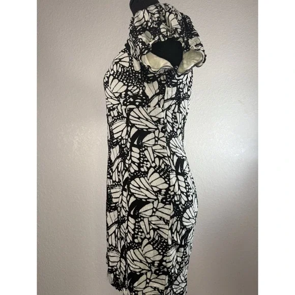 Urban Outfitters Women's Butterfly Dress Large Mini Dress Ruffled Sleeve - Picture 4 of 7